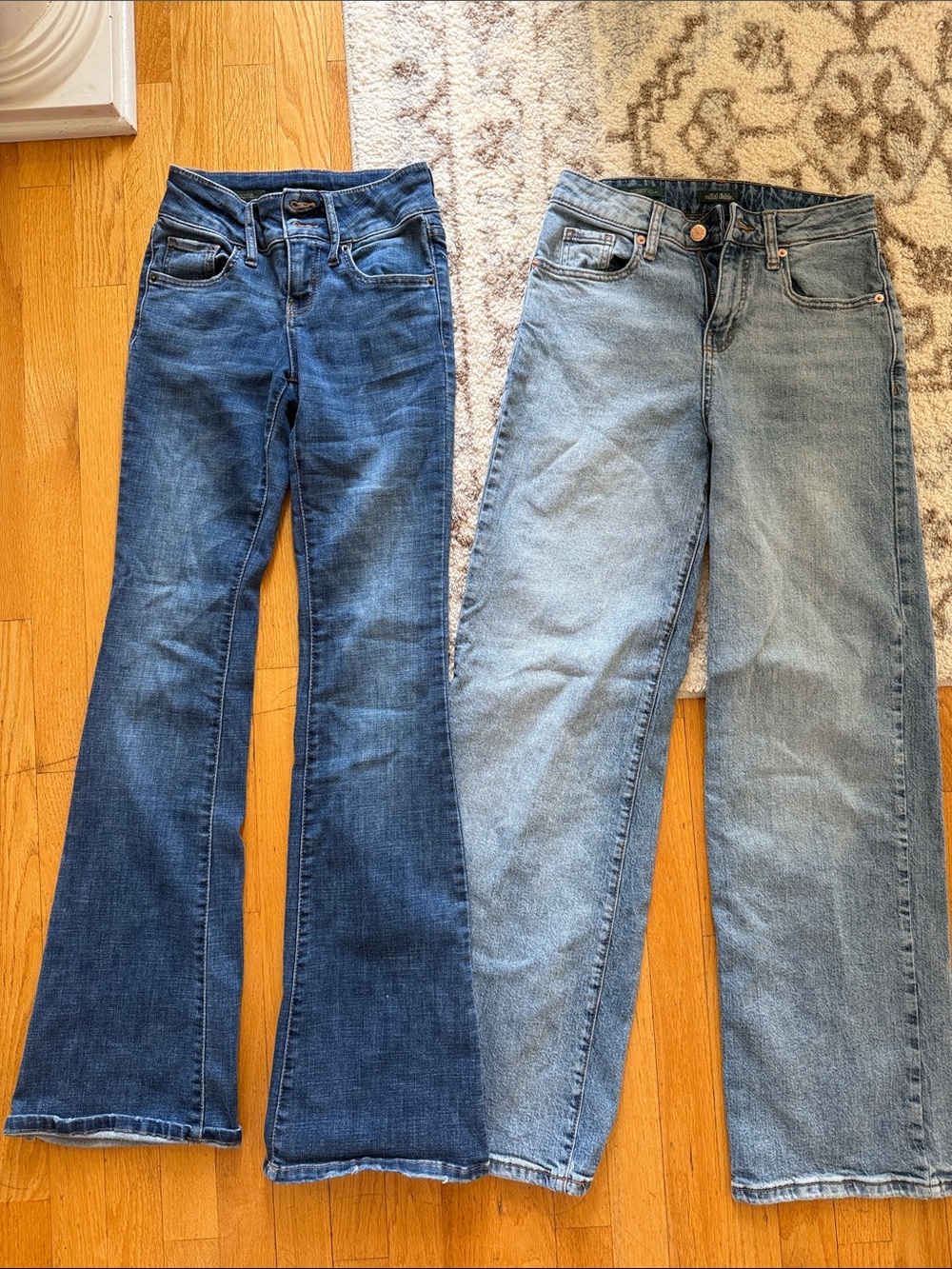 wild fable Dark Blue Flare & Light Blue Wide-Leg Jeans - Dual Pack